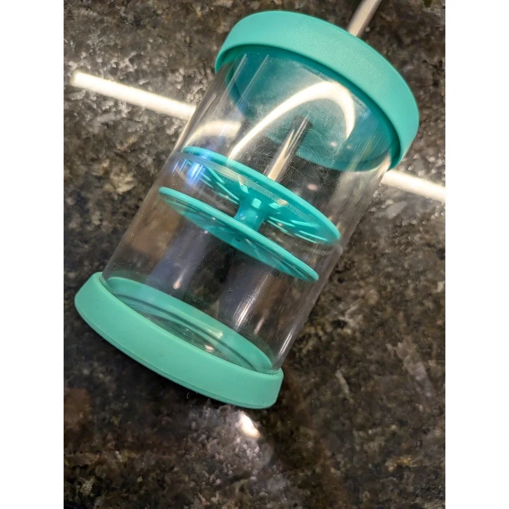 Pampered Chef‎ Whipped Cream Maker #1461 Teal Handheld Manual Whipper